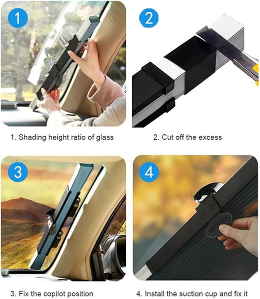 Retractable Sun Car Shade – UV Protection for Cooler Rides