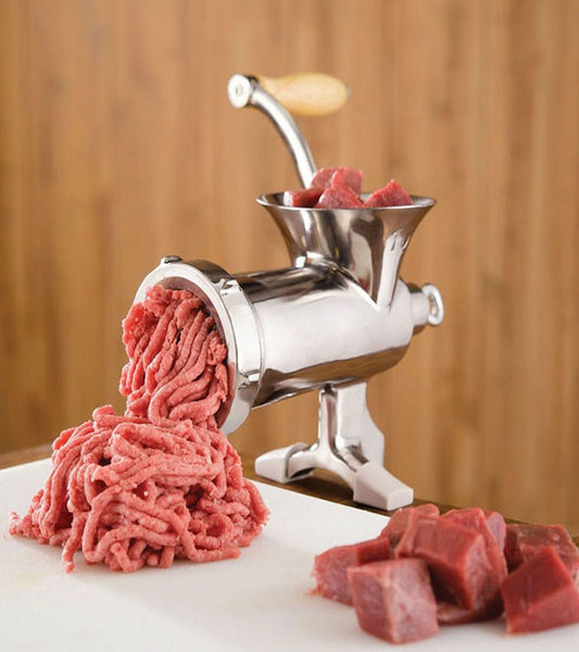 Steel Meat Grinder – Heavy-Duty Manual Mincer for Fresh Cooking